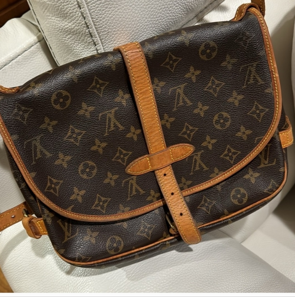 Brown Monogram Samuira Louis Vuitton Crossbody Bag